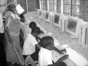 CONNECTED: Pupils at Mmushi Primary School in GaMatlala near Polokwane learn to operate the computers donated by a company in Limpopo. Pic. Moyahabo Mabeba. © Sowetan.