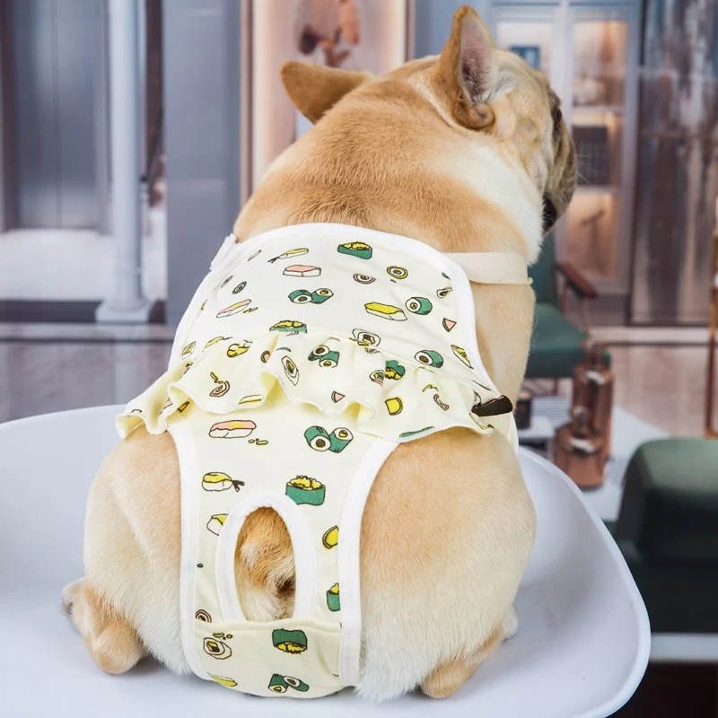 Pantalon physiologique à lanière pour bouledogues pug combattants, anti-harcèlement, protège et empêche le harcèlement.