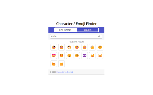 Character / Emoji Finder