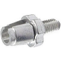 Alligator Barrel Adjuster with Nut, (7mm) Silver - 10/Bottle