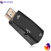 Bộ Chuyển Đổi 1080P Hdmi Sang Vga Có Giắc Cắm Âm Thanh 3.5 Mm Full Hd Cho Máy Tính