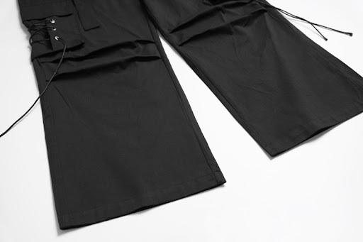 Title 14, Straight Elastic Waist Leisure Cargo Trousers p...