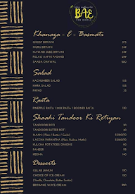 Bae The Bistro menu 7