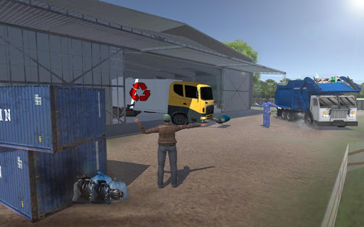 Screenshot Road Garbage Dump Truck Driver