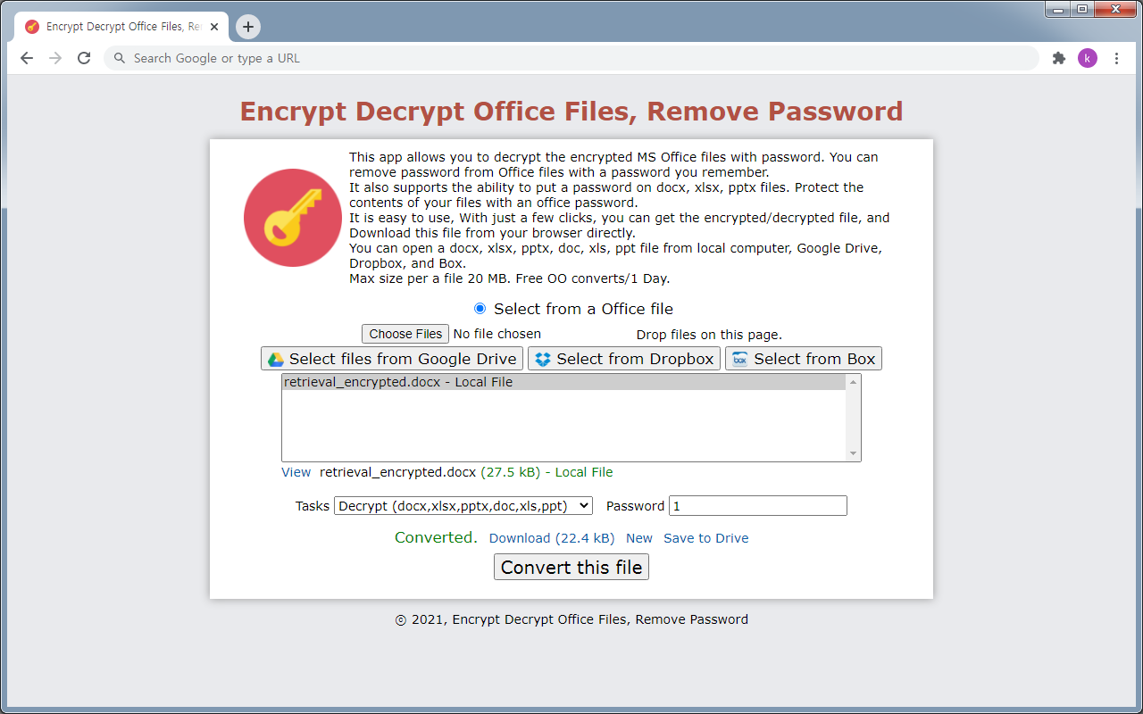 Encrypt Decrypt DOCX, XLSX, PPTX Files Preview image 2