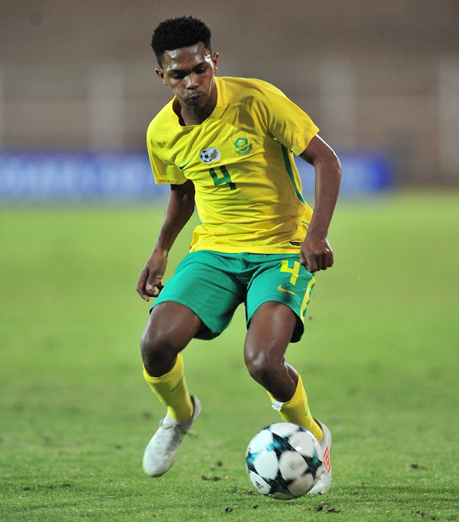 Neo Links of South Africa during the 2018 COSAFA plate semifinals match between Namibia and South Africa at Old Peter Mokaba Stadium, Polokwane on 05 June 2018.