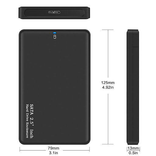 Title 6, 2.5 Inch Mobile Hard Disk Enclosure USB 3.0 SAT...
