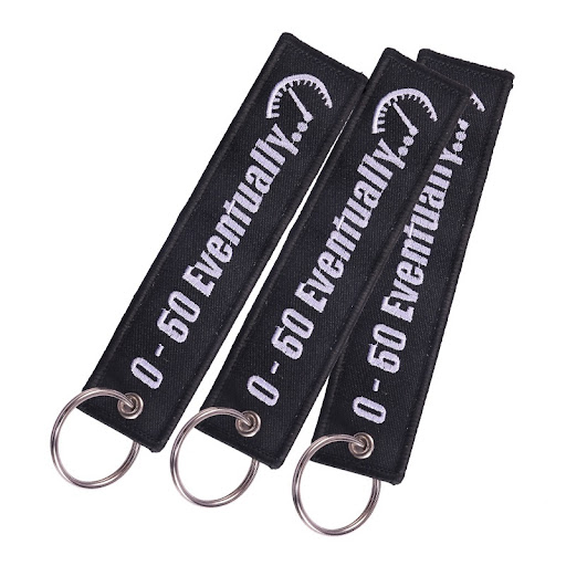 Title 3, Personalized Motorcycle Keychain Black Backgrou...