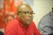 FILE PICTURE: Nehawu First Deputy President  Joe Mpisi  at a press converence to announce their stance on the currant political climate and the ANC leader and the country president. Pic: Tsheko Kabasia. 29/03/2012. © Sowetan