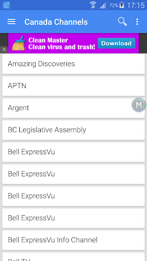 Canada TV Channels