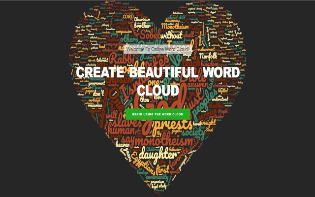 Online Word Cloud chrome extension