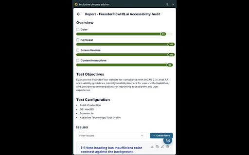 A11y Inspector - Inclusive Web screenshot 2