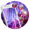 ダウンロード Purple Diamond luxury theme: glittering l をインストールする 最新 APK ダウンローダ