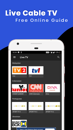 Live Cable TV All channels Free Online Guide