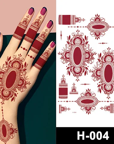 Tatouage éphémère Hannah Red Lace à - 2