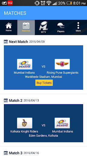 Mumbai Indians Official App