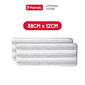 Combo 2 Miếng Lau Nhà 38X12Cm - Px01, Bông Lau Microfiber Cao Cấp 38 X 12Cm - Parroti Pad - Px01