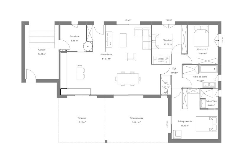  Vente Terrain + Maison - Terrain : 765m² - Maison : 112m² à Cassen (40380) 