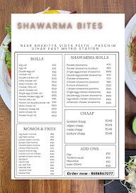Shawarma Bites menu 1