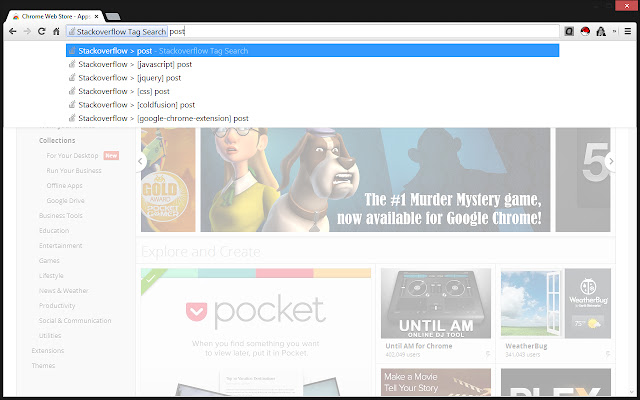 Stackoverflow Tag Search chrome extension