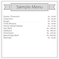 Aggarwal Sweets Corner menu 1