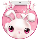 Download Lovely Pink Rabbit Theme For PC Windows and Mac 1.1.3