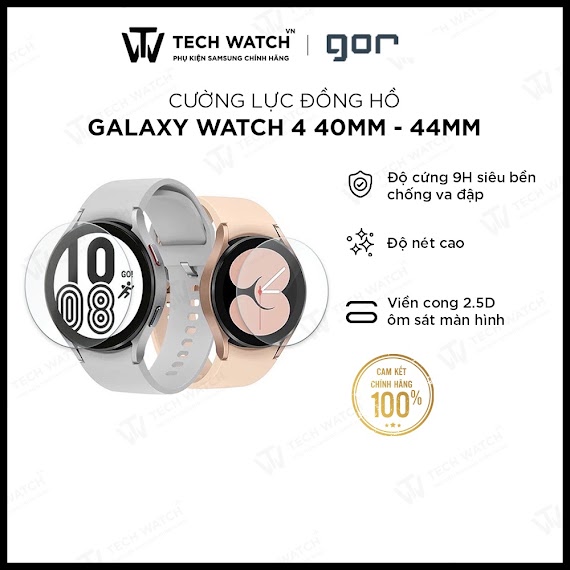 Kính Cường Lực Samsung Galaxy Watch5/ Watch 4 - 40Mm/44Mm - Techwatcnvn