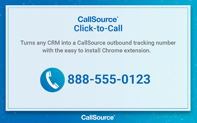 CallSource Click-to-Call chrome extension