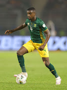 SA's Teboho Mokoena during the Africa Cup of Nations match against Mali on January 16.  Despite losing to Mali, Bafana’s chances of making the round of 16 are still very much alive.