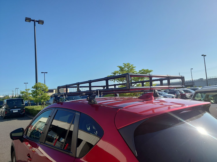 CX-5のイレクターパイプでＤＩＹ・ＤＩＹ・キャリアラックに関するカスタム事例の投稿画像2枚目