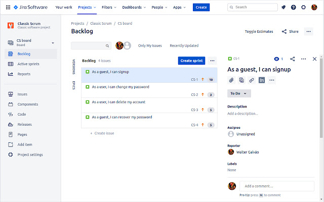 JIRA - Better Estimates chrome extension