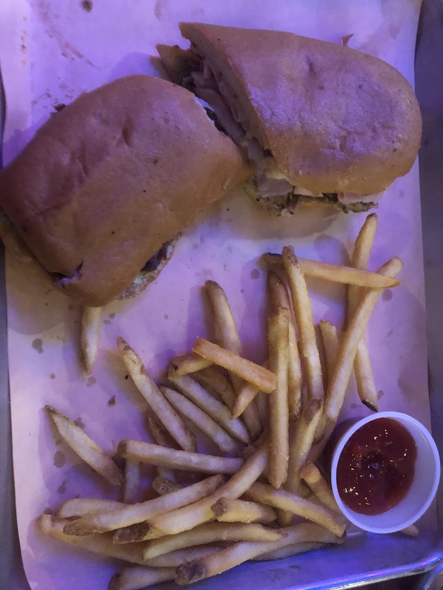 Cuban Sandwich and fries