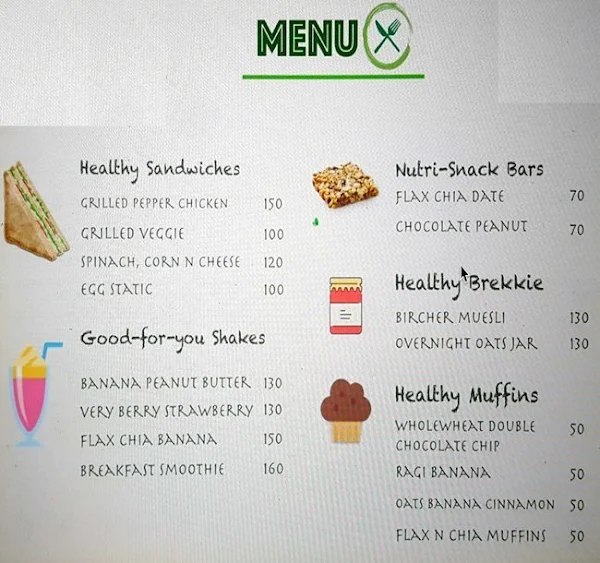 Onesto menu 