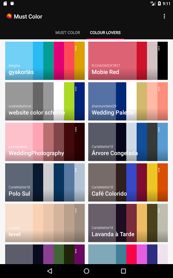 Must Color Palette Generator - Android Apps on Google Play