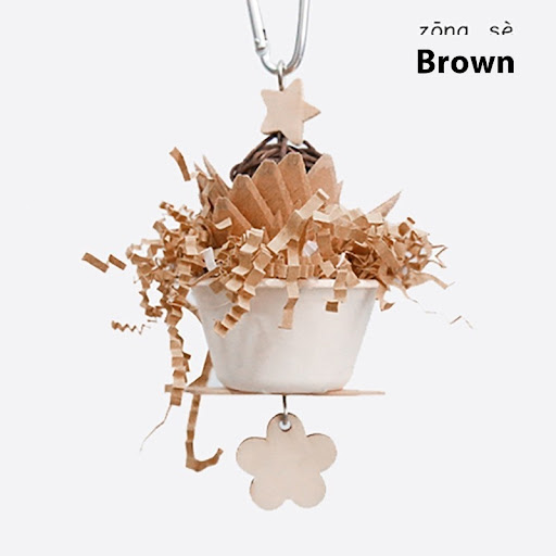 Title 4, Parrot Flower Clumps Bite Toy for playful parro...