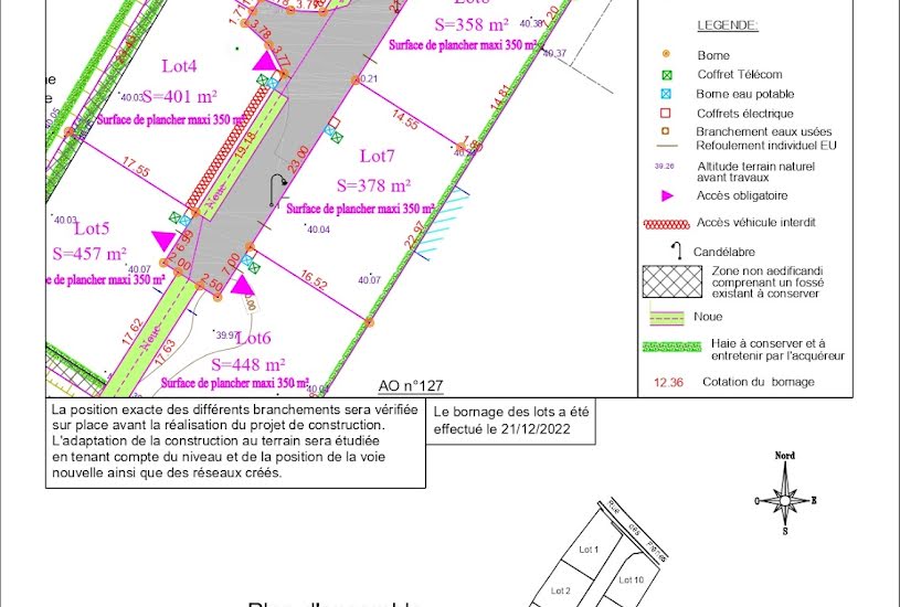  Vente Terrain à bâtir - à Prahecq (79230) 