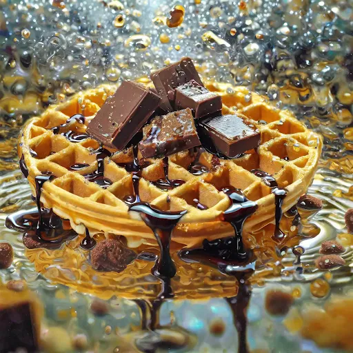 Chocolate KitKat Waffle