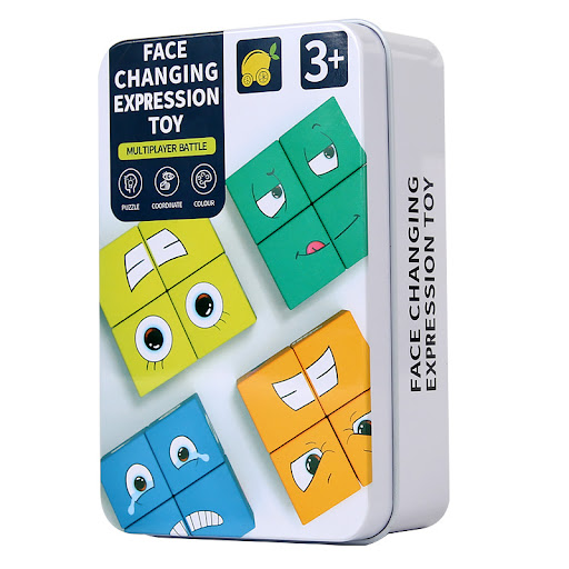 Title 2, Wooden Double Fighting Face-changing Expression...