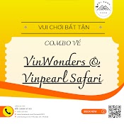 [E - Voucher] Combo Vé Tham Quan Vinwonders + Vinpearl Safari Phú Quốc Siêu Tiết Kiệm