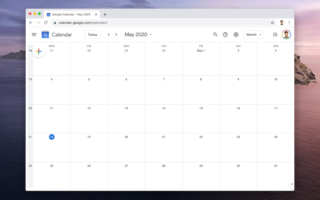 Google Calendar Disable Month Scroll Preview image 1