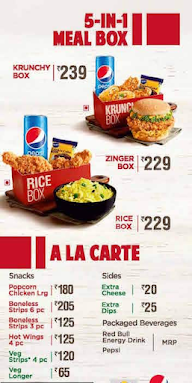 KFC menu 2