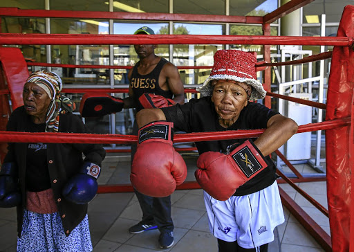 Boxing granny Gladys Ngwenya says she feels safe when she's working out at the Cosmo City Multipurpose Hall.