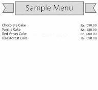 L.V.S Iyengar Bakery menu 1