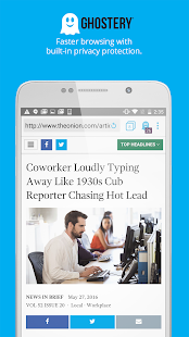 Ghostery Privasi Browser Screenshot
