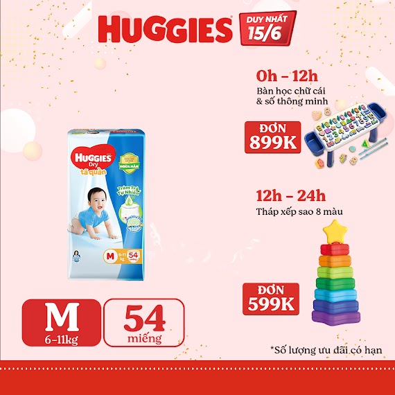 Tã Quần Huggies Tràm Trà Tự Nhiên Dry Pants Big Jumbo M54/L48/Xl42/Xxl38:M54