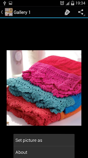 Crochet Pattern Lace Towel