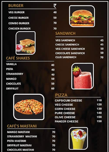 The Coffee Cafe menu 