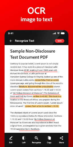 Screenshot PDF Scanner App