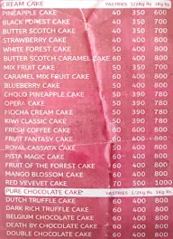 Brownie Bee The Cake Boutique menu 2