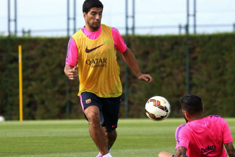 Luis Suarez effectue ses premiers pas avec le FC Barcelone